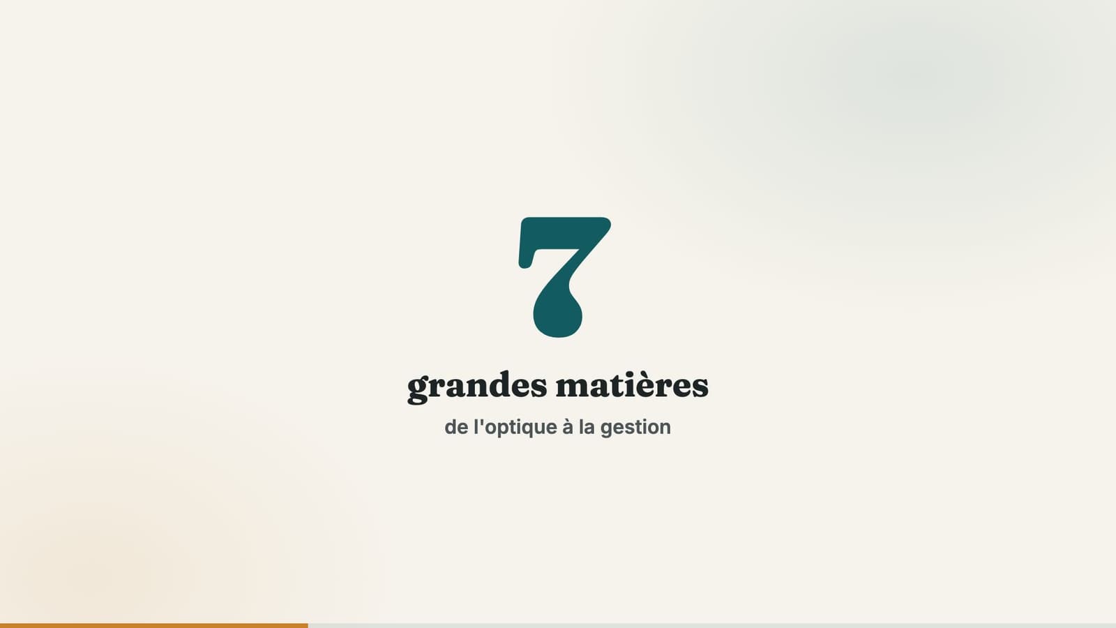 Programme du BTS Opticien-Lunetier : matières, coefficients et volume horaire